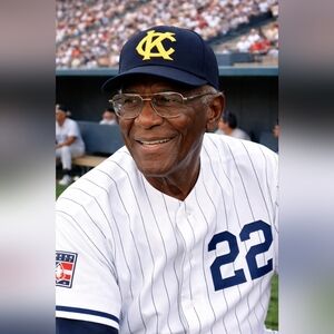 KC Monarchs Cap, Legendary Player & Coach #22 Buck O'Neal Collectors Fan History